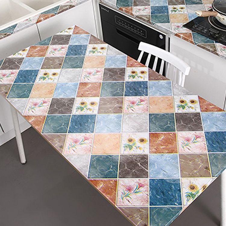 Lisslune | Modern Peel and Stick Back Wall Tiles PVC Wallpaper for Floor and Wall