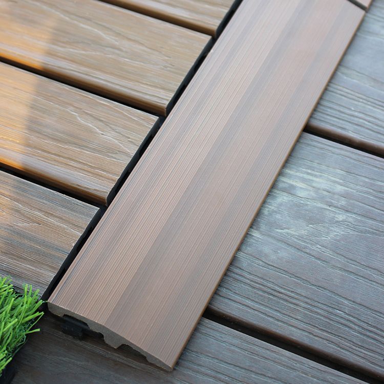 Lisslune | Deck Plank drilled hardwood tiles exterior flooring