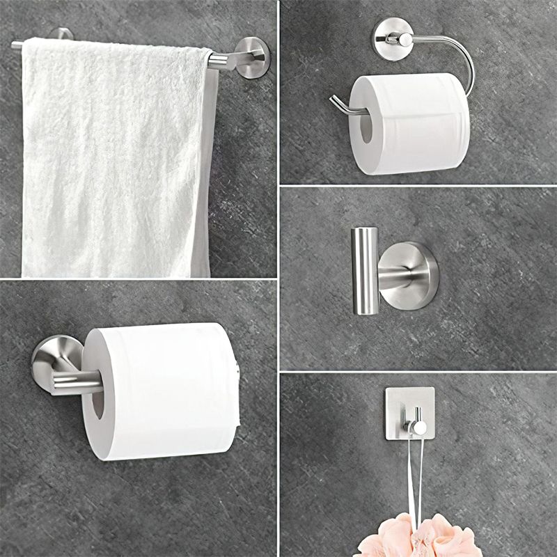 Lisslune | Metal Simple Bathroom Accessories as a Single Piece or in a Set in Silver