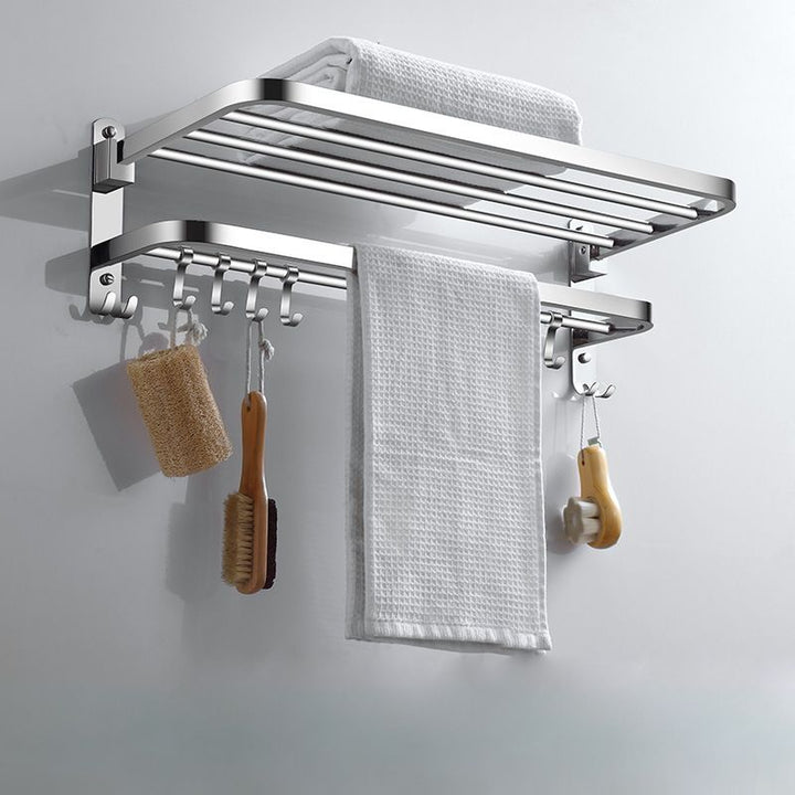 Lisslune | Modern Stainless Steel Bathroom Set Paper Holder Bathroom Shelf Bathroom Accessories