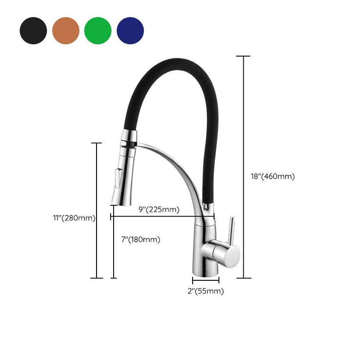 Lisslune | Modern 1-Hand Faucets Copper Touchless with Water Dispenser Standard Kitchen Faucet