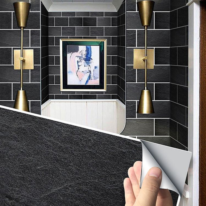 Lisslune | Modern Peel & Stick Subway Tiles PVC Wallpaper for Kitchen Backsplash