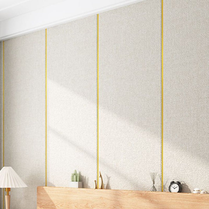 Lisslune | Modern Linen Wall Cladding Panels Textured Wall Interior Anti-Collision Board