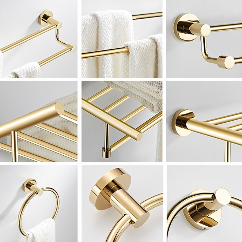 Lisslune | 4 Pieces Traditional Bathroom Accessory Set Brass Bathroom Set in Matte Gold
