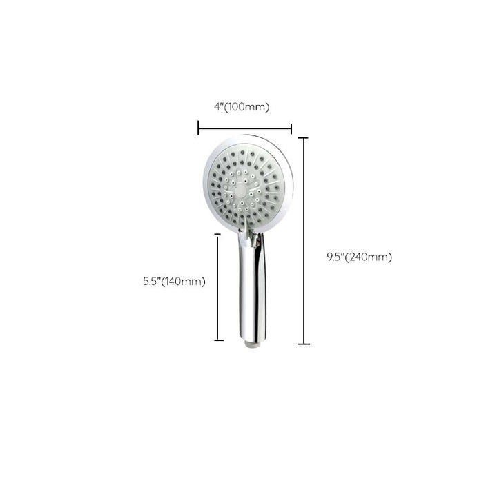 Lisslune | Contemporary Handheld Shower Head Adjustable Spray Pattern Silver Shower Head