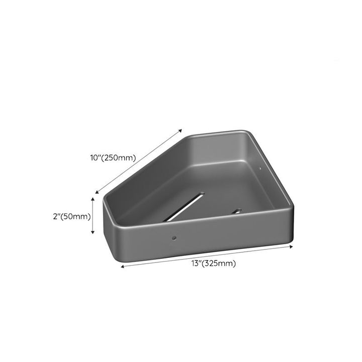 Lisslune | Modern gray aluminum bathroom accessories set