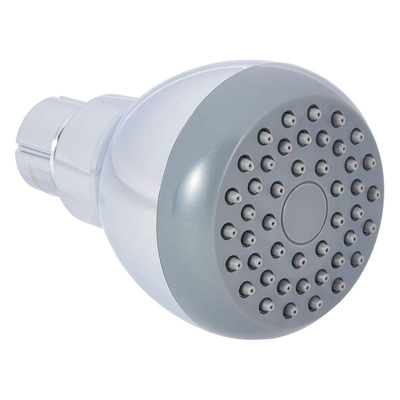 Lisslune | Silver Round Shower Head Standard Spray Pattern Wall Mounted Shower Head