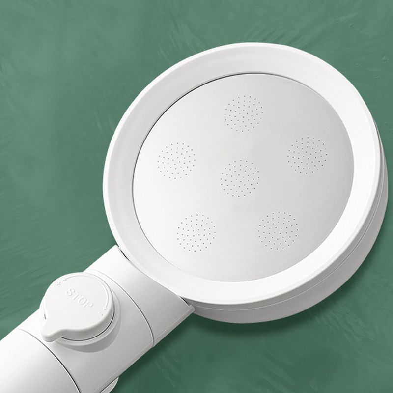 Lisslune | Handheld Shower Adjustable Spray Pattern White Round Showerhead
