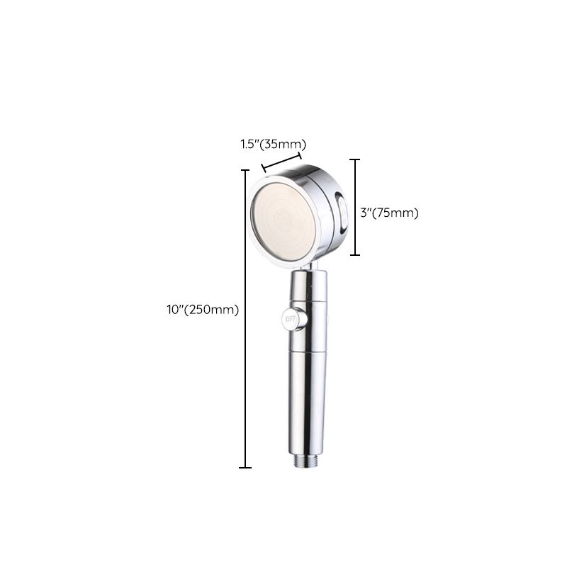 Lisslune | Modern Handheld Showerhead 3 Spray Round Metal Shower Heads