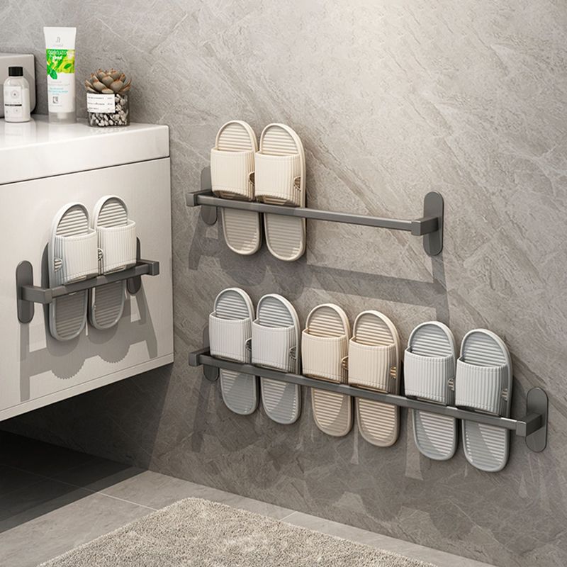 Lisslune | Gray Bathroom Accessory Set Modern 1/2 - Piece Bathroom Shelf Rustproof