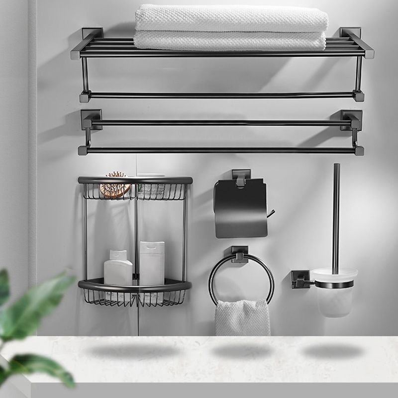 Lisslune | Traditional Brass Bathroom Accessory Set Gray Bathroom Accessory Set