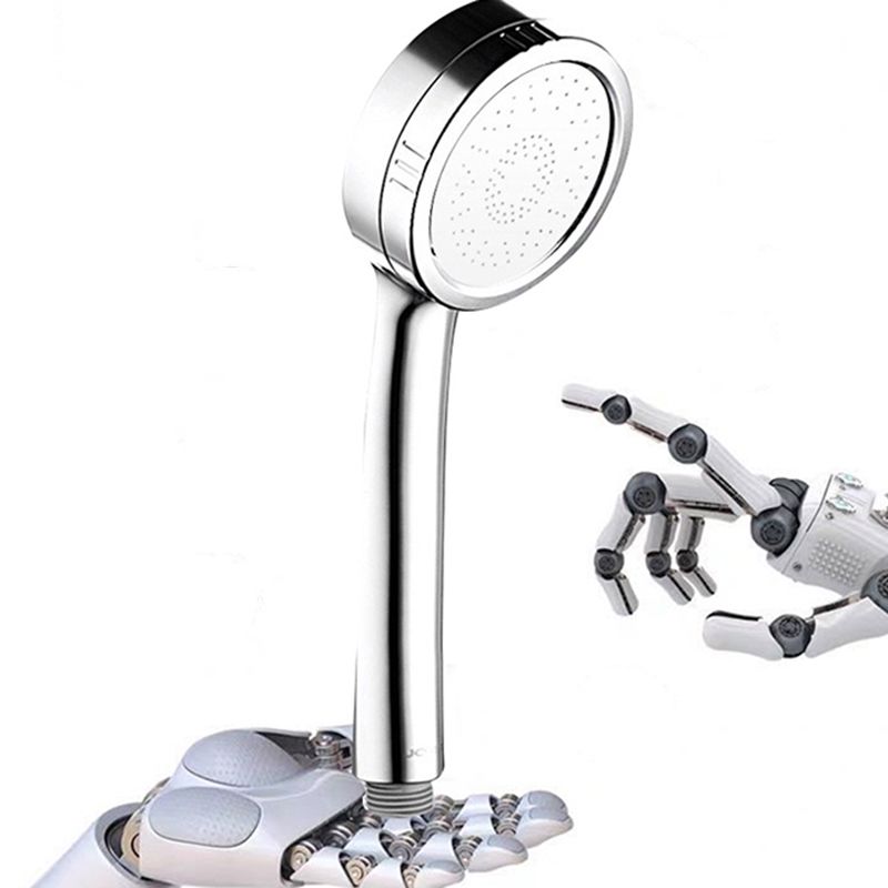 Lisslune | Modern handheld shower head 5 spray patterns chrome round wall mounted shower head
