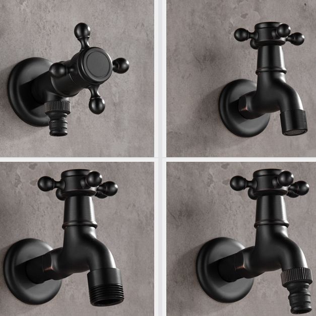 Lisslune | Width Bathroom Sink Faucet Wall-Mounted Cross Handle Faucet