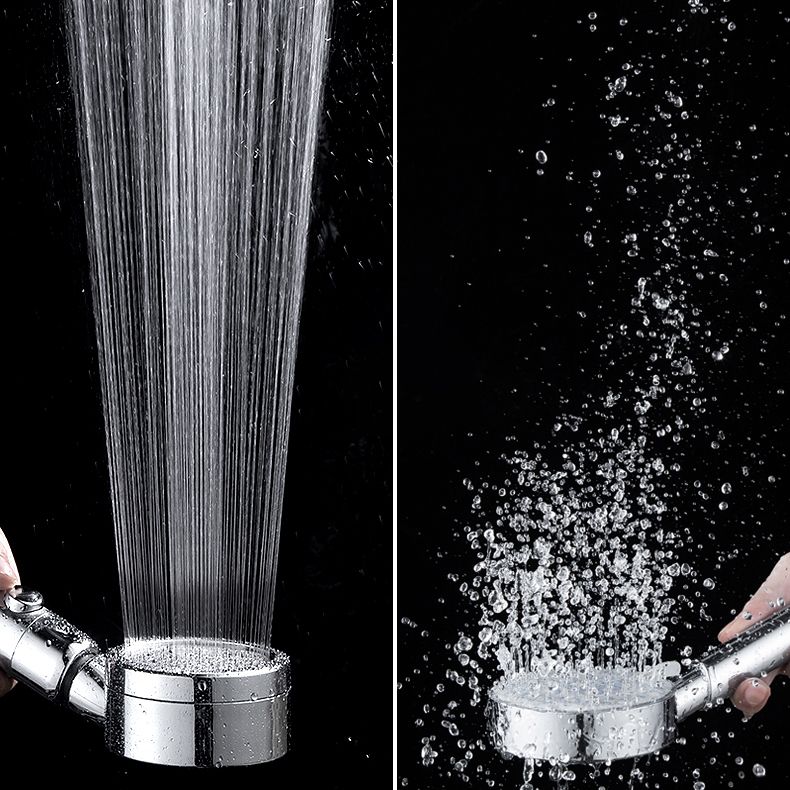 Lisslune | Contemporary Handheld Showerhead Round 3 Setting Sprayhead in Silver