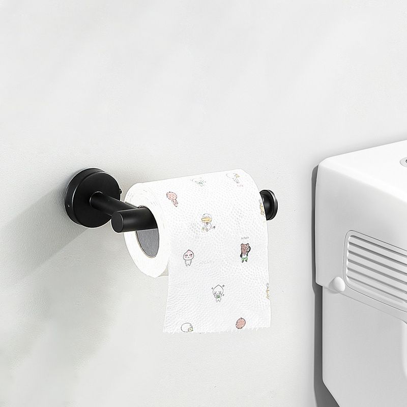 Lisslune | Modern Bathroom Hardware Set made of Stainless Steel Brushed Chrome Towel Bar/Ring & Bathrobe Hook