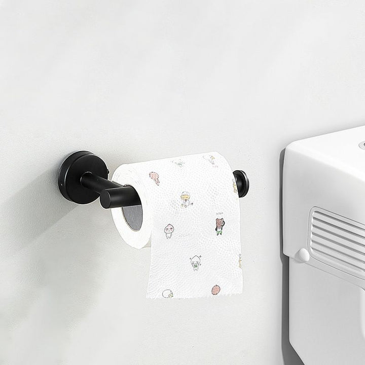 Lisslune | Modern Bathroom Hardware Set made of Stainless Steel Brushed Chrome Towel Bar/Ring & Bathrobe Hook
