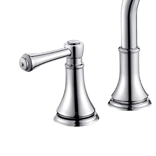 Lisslune | Modern Sink Faucet Widespread Faucet with 2 Handles and 3 Holes
