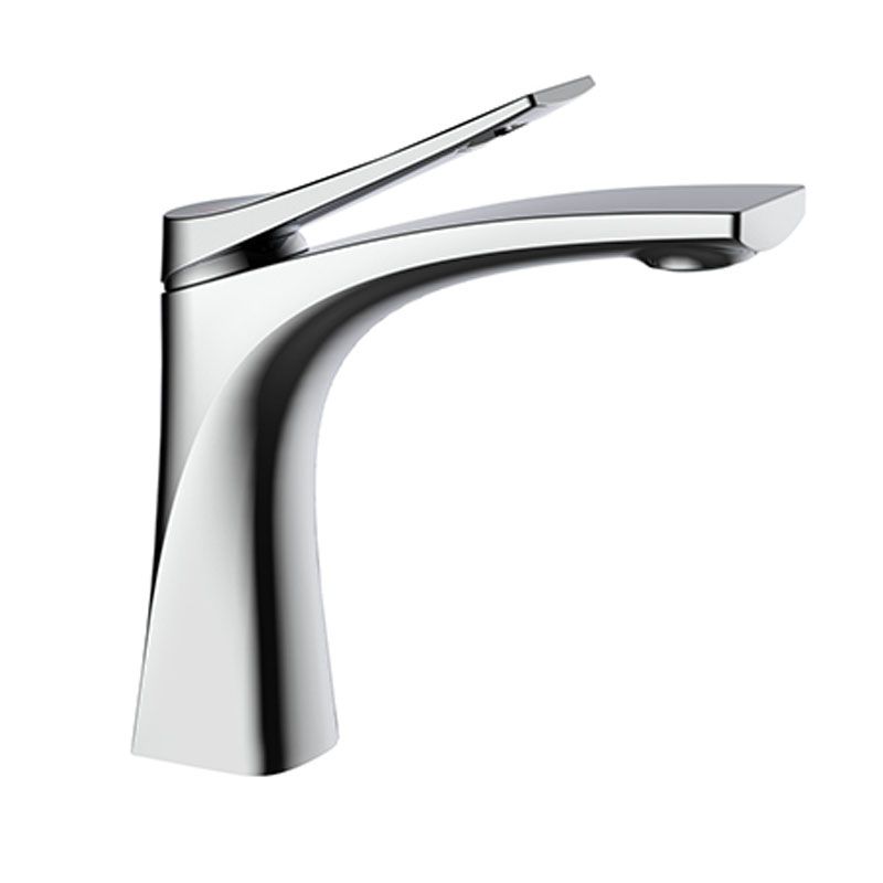 Lisslune | Modern Vessel Faucet Brass Lever Handles Low Arc with Water Hose Bathroom Vessel Faucet
