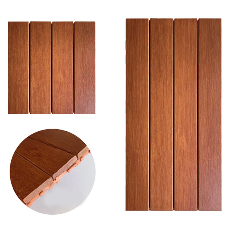 Lisslune | Modern Style Square Wood Flooring Corrosion Resistant Outdoor Wood Flooring