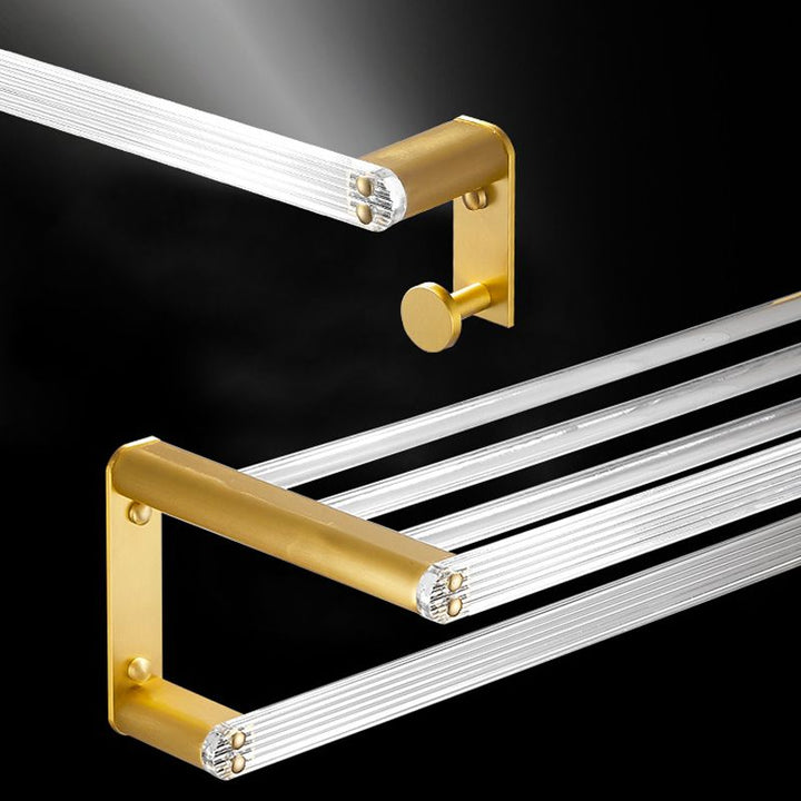 Lisslune | Modern Bathroom Hardware Towel Bar Bath Shelf Bathroom Accessories Set