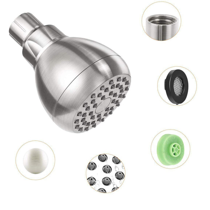 Lisslune | Modern Style Handheld Showerhead Wall Mount Round Standard Showerhead