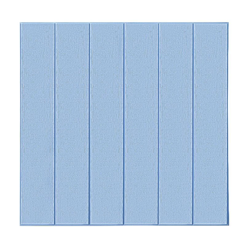 Lisslune | Solid color 3D embossed wall panel waterproof foam interior wall tile