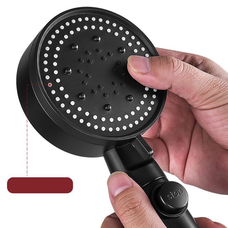 Lisslune | 5 setting patterns shower head plastic round handheld shower head
