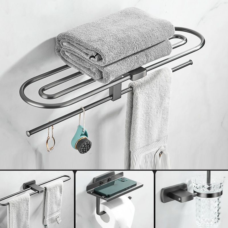 Lisslune | Modern Silver Bathroom Accessories As Individual Piece Or In Set With Towel Bar