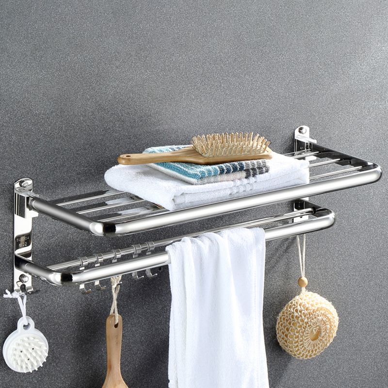 Lisslune | Modern Bathroom Accessory Set Silver Metal Bathroom Accessory