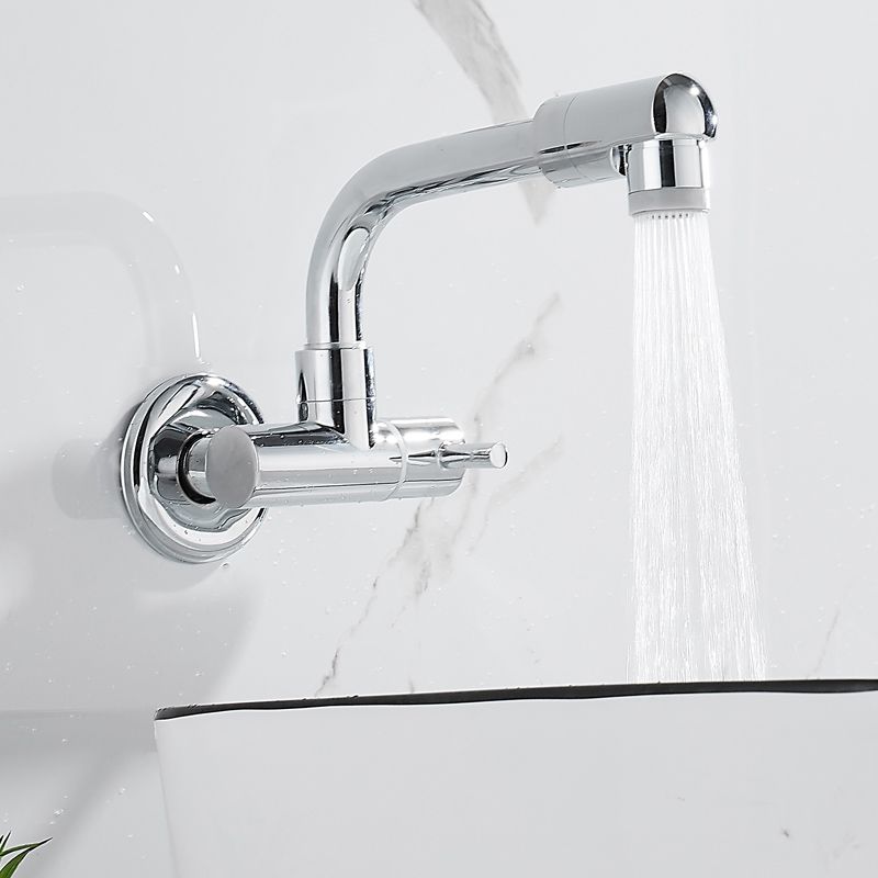 Lisslune | Wall-mounted metal bathtub filler with low arc waterfall bathtub faucet