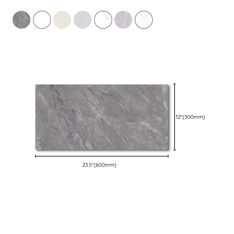 Lisslune | Rectangular Mold Resistant Tile PVC Single Peel & Stick Tile for Backsplash Wall