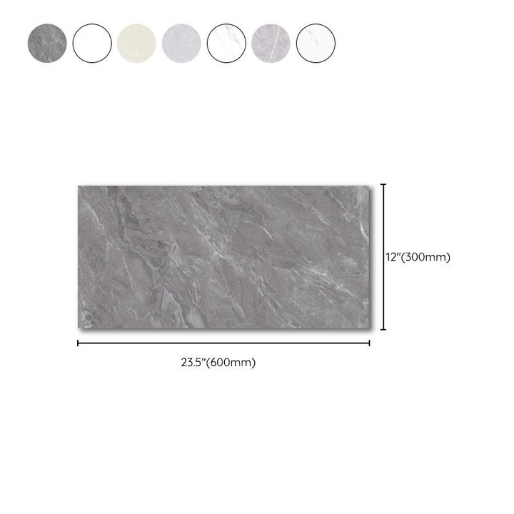 Lisslune | Rectangular Mold Resistant Tile PVC Single Peel & Stick Tile for Backsplash Wall