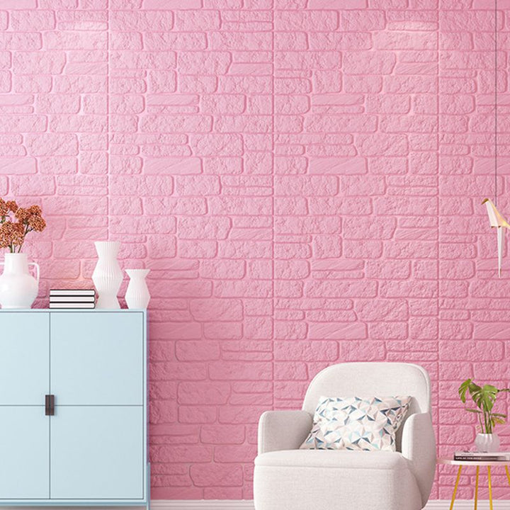 Lisslune | Colorful 3D-embossed wall panel Waterproof artificial stone wall tile