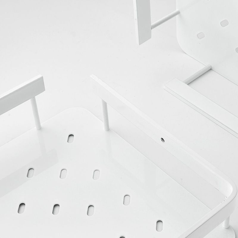 Lisslune | Matt white 3-piece modern bathroom accessory set, bathroom shelf
