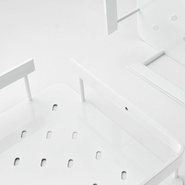 Lisslune | Matt white 3-piece modern bathroom accessory set, bathroom shelf