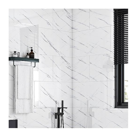 Lisslune | Single Tile Peel and Stick Background Plastic Waterproof Wallpaper with Rectangular Shape