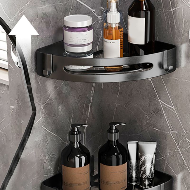 Lisslune | Modern gray bathroom accessory set bathroom shelf bath hardware set