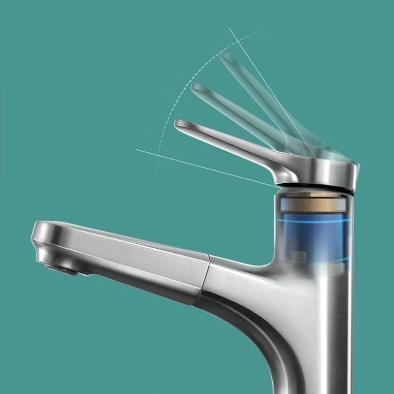 Lisslune | Basic Sink Faucet Brass Faucet Silver Centerset Sink Faucet