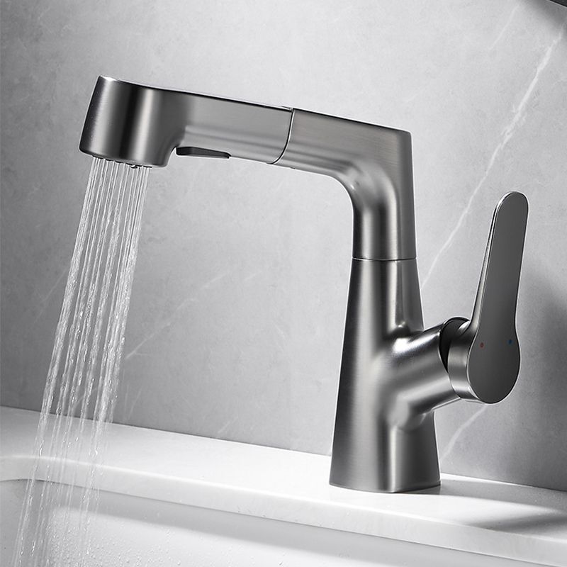 Lisslune | Extendable Vessel Water Tap Modern Sink Faucet with a Lever Handle