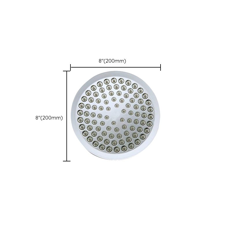 Lisslune | Contemporary round fixed wall shower head Silver shower head