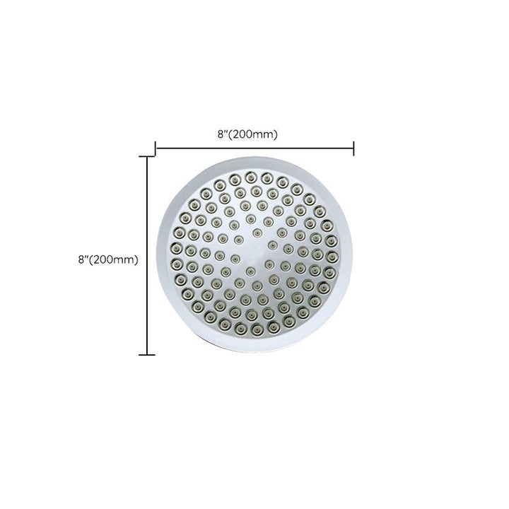 Lisslune | Contemporary round fixed wall shower head Silver shower head
