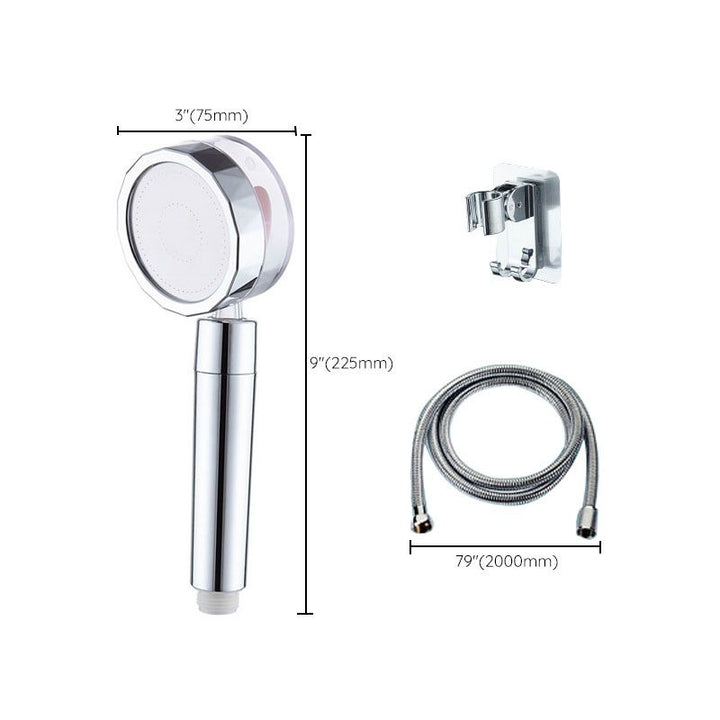 Lisslune | Contemporary Shower Head Combination Hand Shower Plastic Wall Mount Silver Shower Head