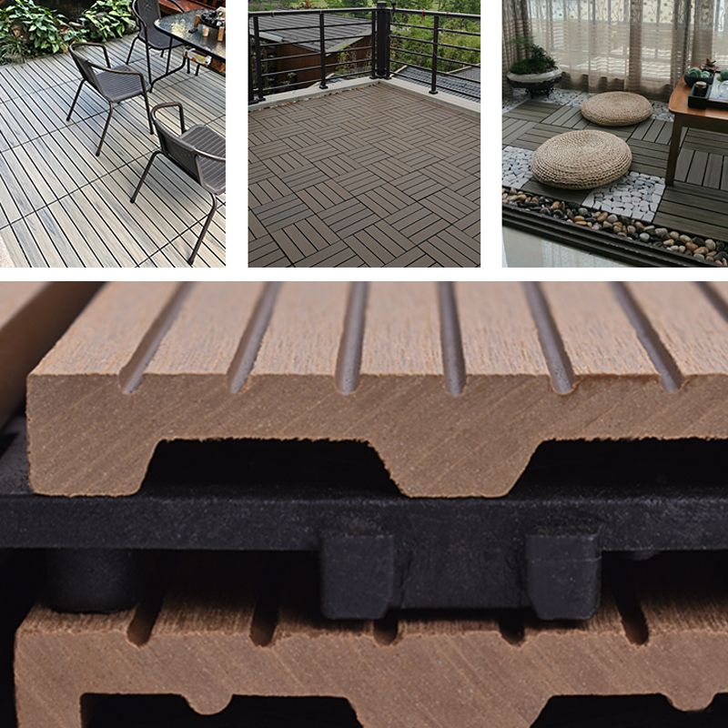 Lisslune | Modern plastic wood laminate deck outdoors, mold-resistant laminate