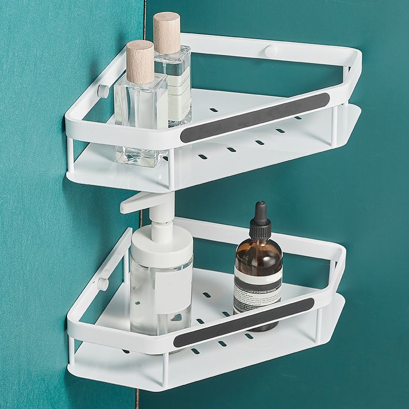 Lisslune | Matt white 3-piece modern bathroom accessory set, bathroom shelf