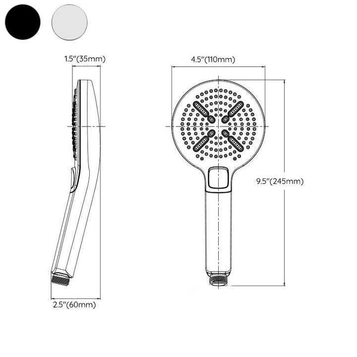 Lisslune | Contemporary Handheld Shower Self-Cleaning Wall-Mounted Handheld Shower