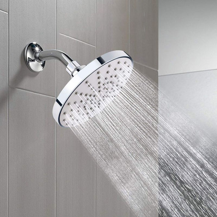 Lisslune | Round Fest Shower Head Silver Single Jet Wall Mounted Shower Head