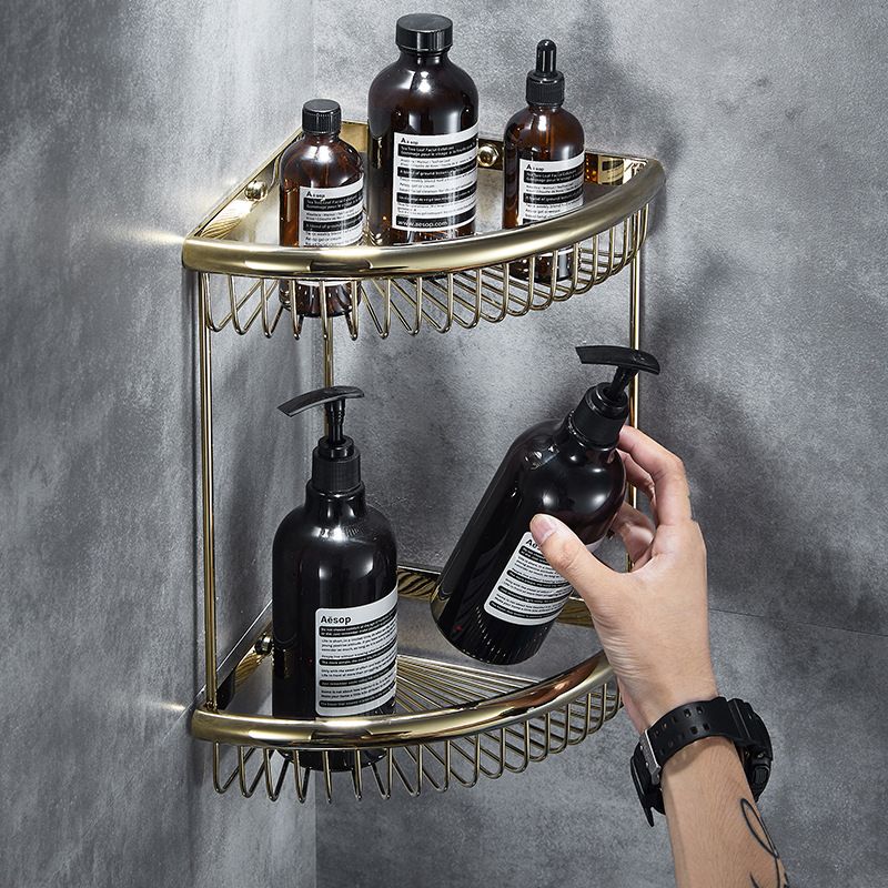 Lisslune | Traditional Brass Bathroom Accessories Set Bathroom Shelf Bathroom Accessories Set