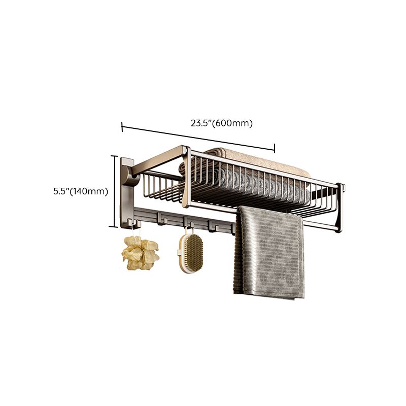 Lisslune | Modern Gray Bathroom Set Paper Holder Bathroom Shelf Bathroom Hardware Set