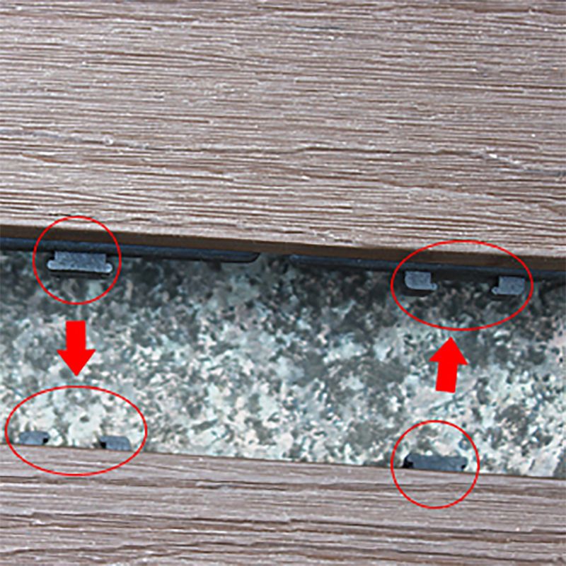 Lisslune | Outdoor Ground Board Strips Composite Waterproof Square Deck Board