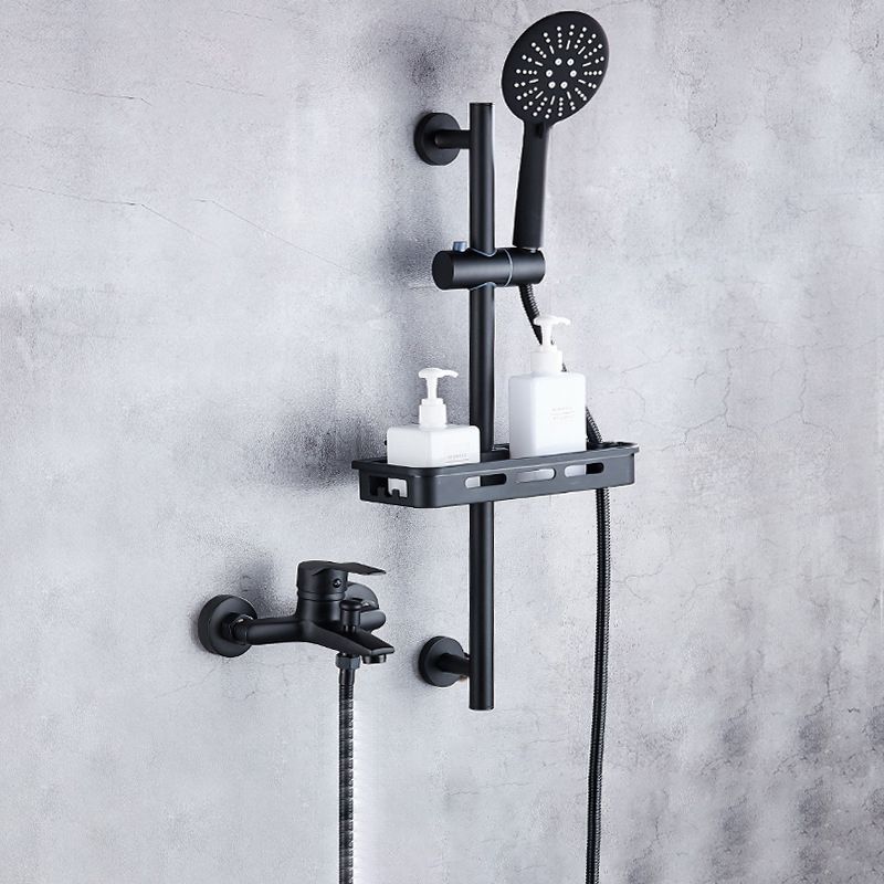 Lisslune | Brass Wall-Mounted Shower System Single Handle Shower with Lever Handle